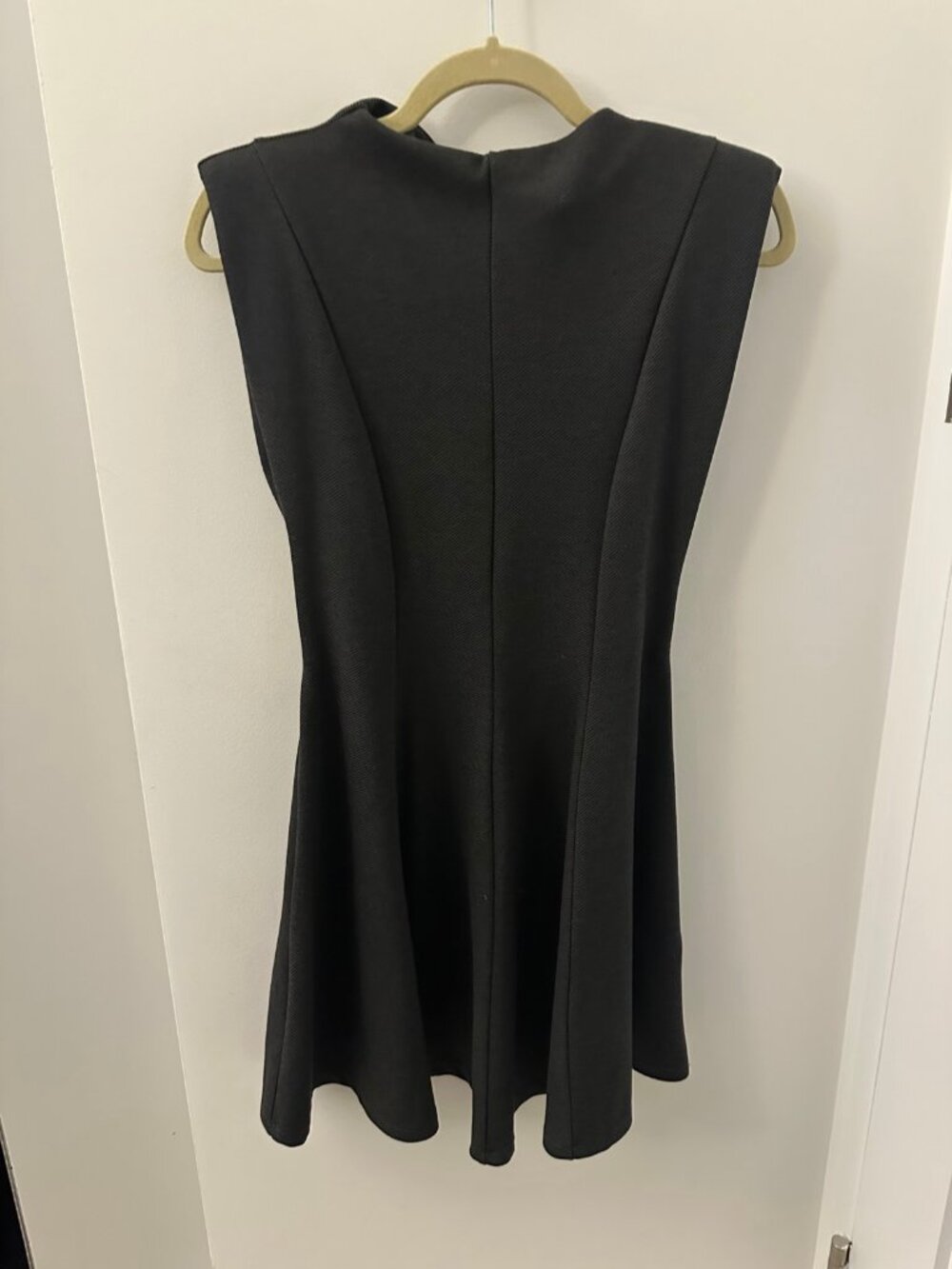 Zara Black Gold Belt Mini Dress M